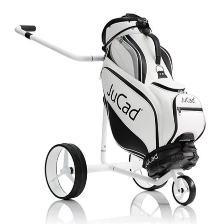JuCad Carbon Travel Bianco SV 3.0 elektrische trolley, wit