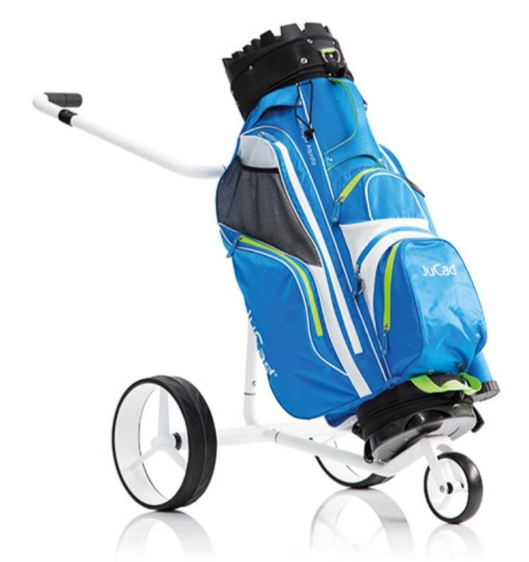 JuCad Carbon Travel Bianco SV 3.0 elektrische trolley, wit