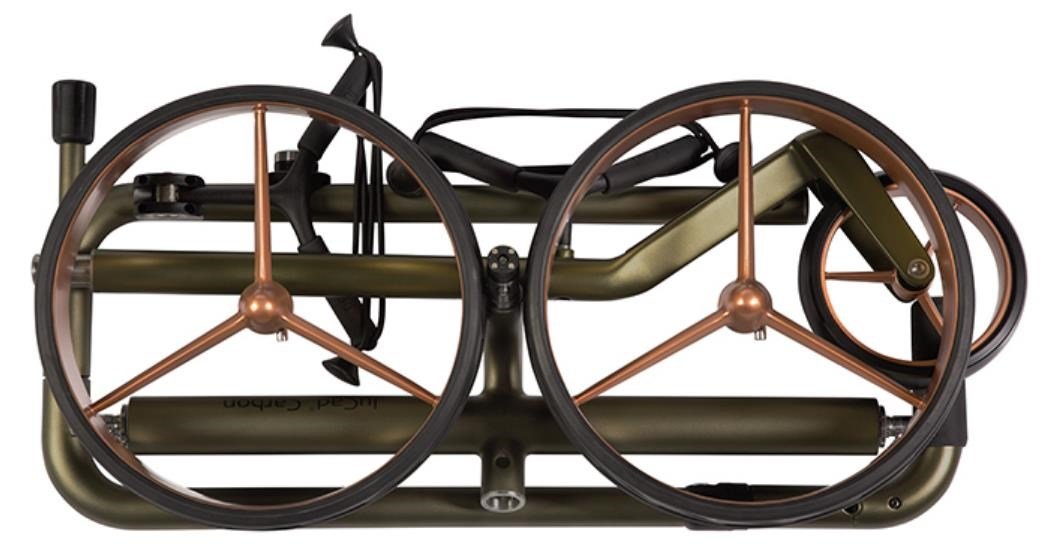 JuCad Carbon Travel Verde Rosé 3.0 elektrische trolley, roze