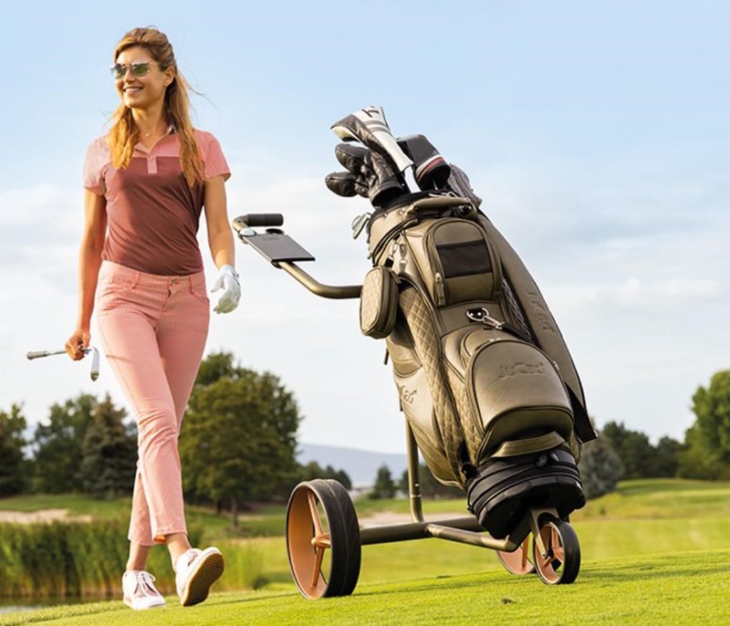 JuCad Carbon Travel Verde Rosé 3.0 elektrische trolley, roze