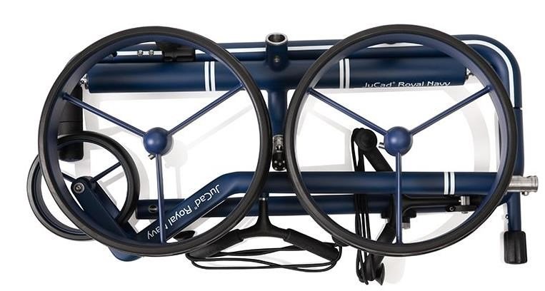 JuCad Carbon Travel Royal Navy 3.0 elektrische trolley, blauw