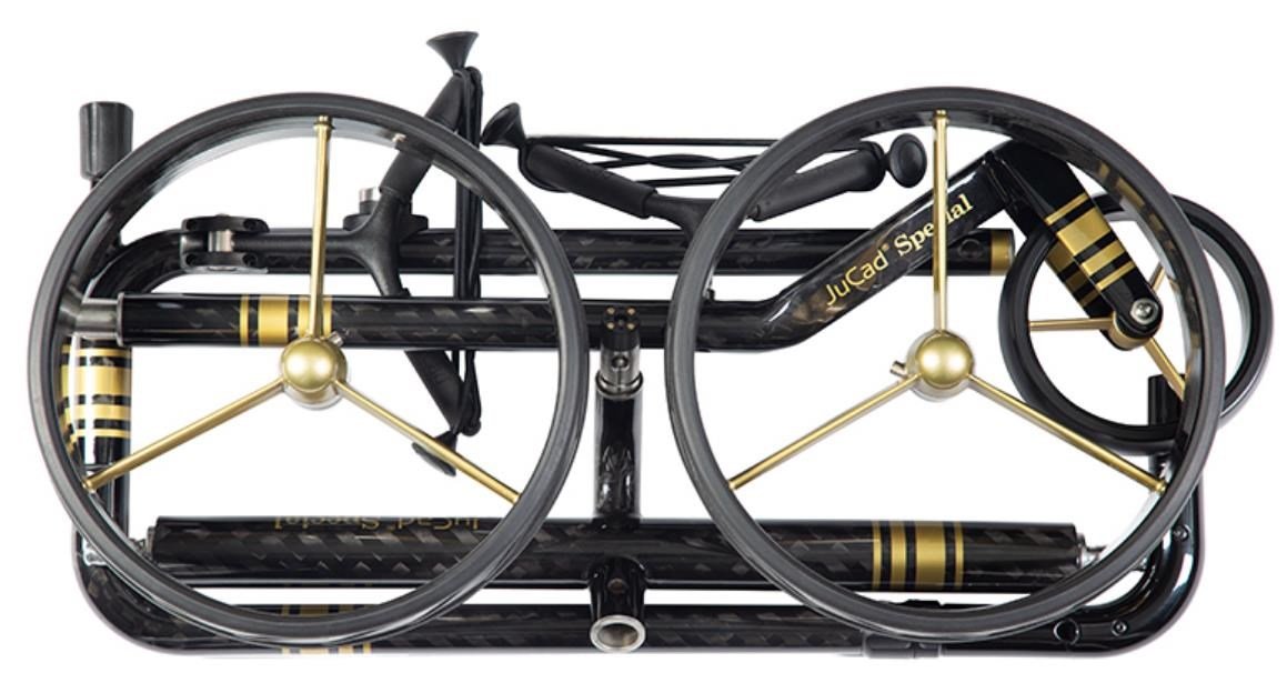 JuCad Carbon Travel Special 3.0 elektrische trolley, zwart