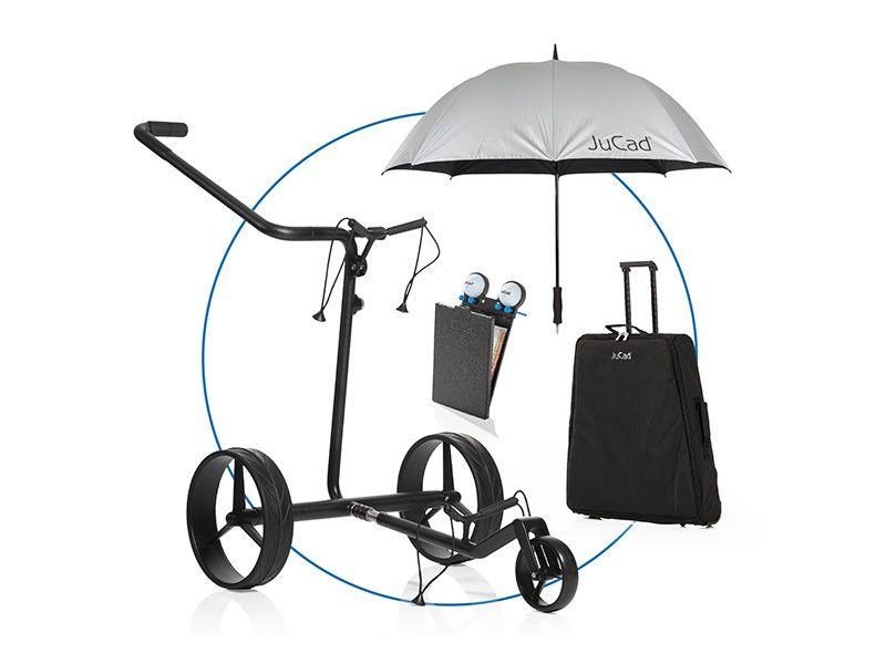JuCad Carbon drive Classic 3.0 elektrische trolley, zwart