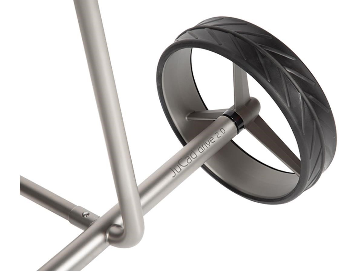 JuCad drive Stainless Steel 3.0 elektrische trolley, zilver