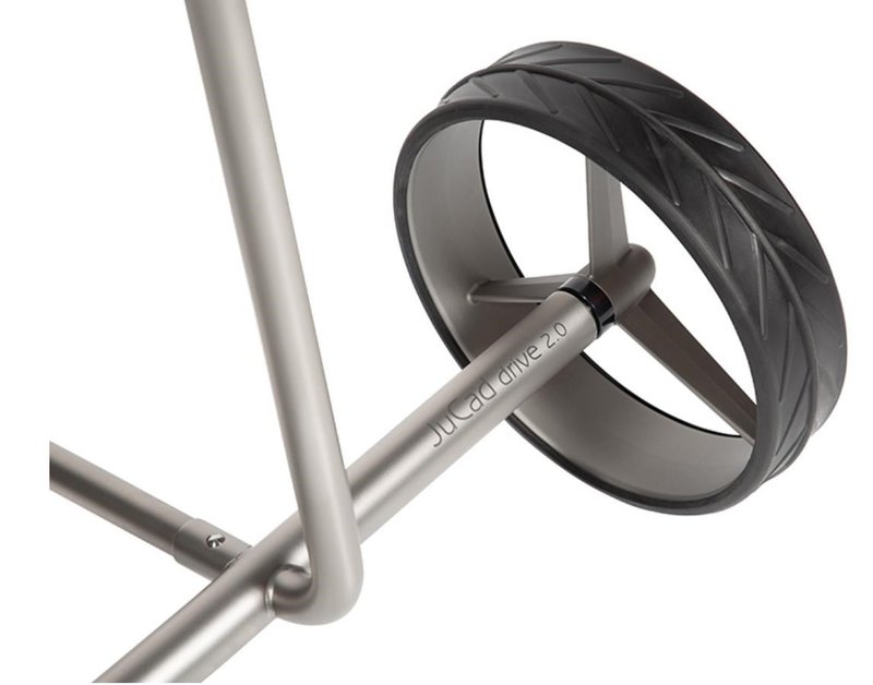 JuCad drive Stainless Steel 3.0 elektrische trolley, zilver