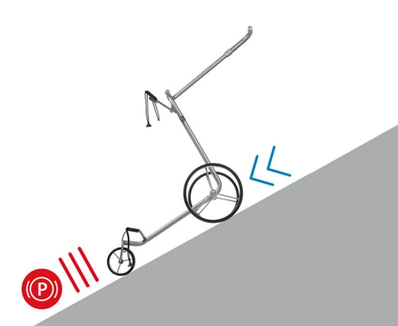 JuCad drive Stainless Steel 3.0 elektrische trolley, zilver