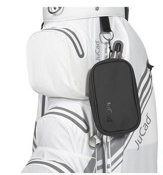 JuCad JuCad golf bag clip-on bag, leather design tas, zwart