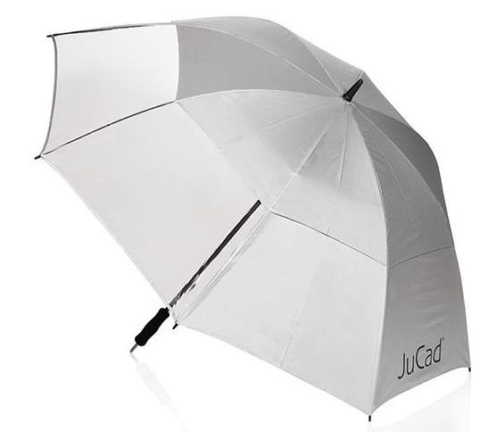 JuCad windproof & window paraplu met pin 68", zilver UV-bescherming