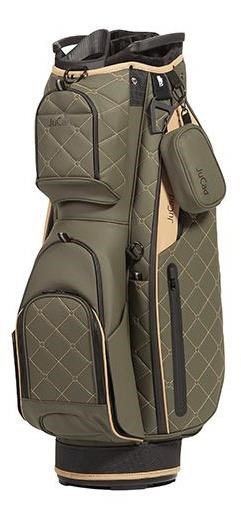 JuCad First Class cart bag, donkergroen/beige