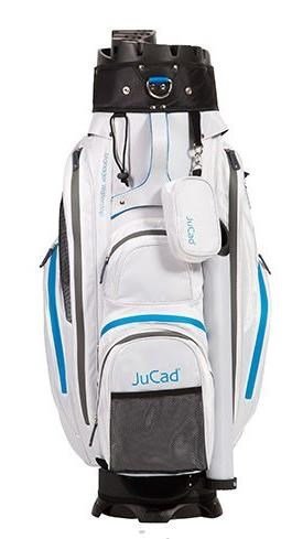 JuCad Manager Waterstop cart bag, wit/blauw/grijs