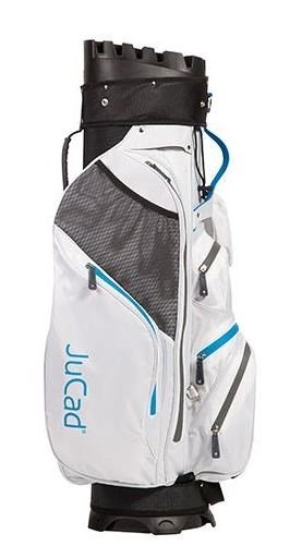 JuCad Manager Waterstop cart bag, wit/blauw/grijs