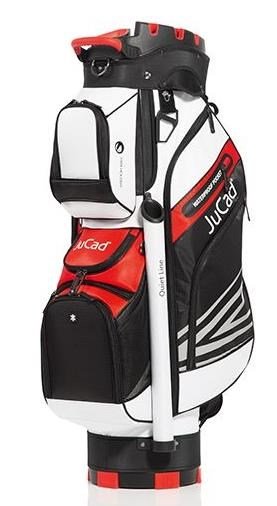 JuCad Quiet Line cart bag, zwart/wit/rood
