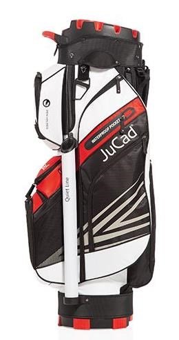JuCad Quiet Line cart bag, zwart/wit/rood