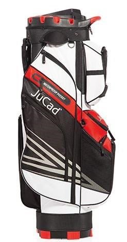 JuCad Quiet Line cart bag, zwart/wit/rood