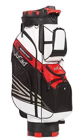 JuCad Quiet Line cart bag, zwart/wit/rood