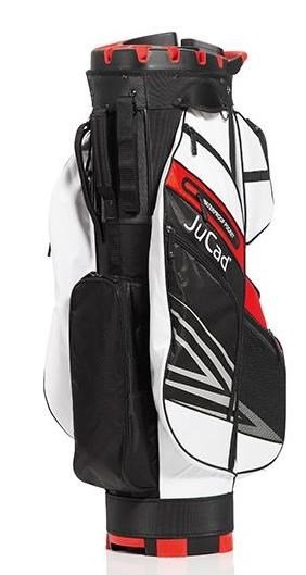 JuCad Quiet Line cart bag, zwart/wit/rood