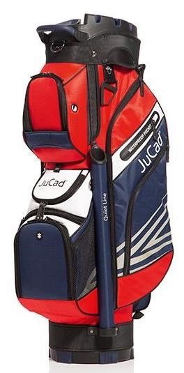 JuCad Quiet Line cart bag, donkerblauw/rood/wit