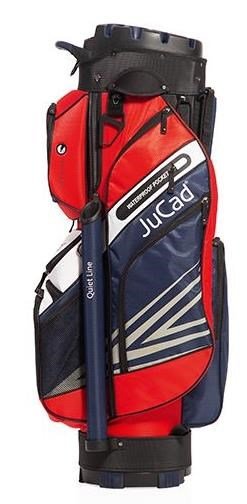 JuCad Quiet Line cart bag, donkerblauw/rood/wit