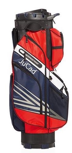 JuCad Quiet Line cart bag, donkerblauw/rood/wit