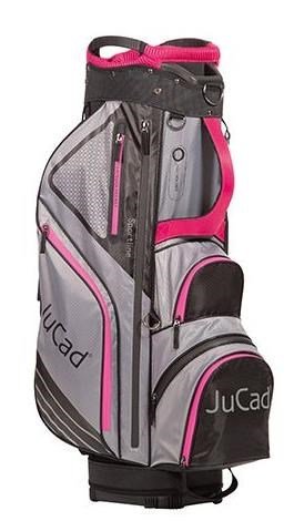 JuCad Sportline cart bag, zwart/grijs/roze