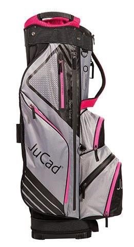 JuCad Sportline cart bag, zwart/grijs/roze