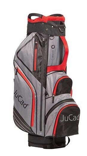 JuCad Sportline cart bag, zwart/grijs/rood