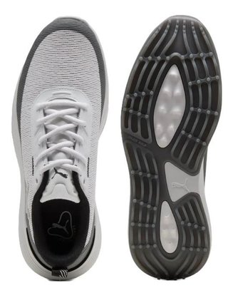 Puma Gruve Sport heren golfschoenen, wit/asgrijs