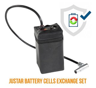 JuStar Powerpack vervangingskit systeem zonder besturingseenheid zelfmontage, incl. kleine batterijcellen behuizing en afdekking