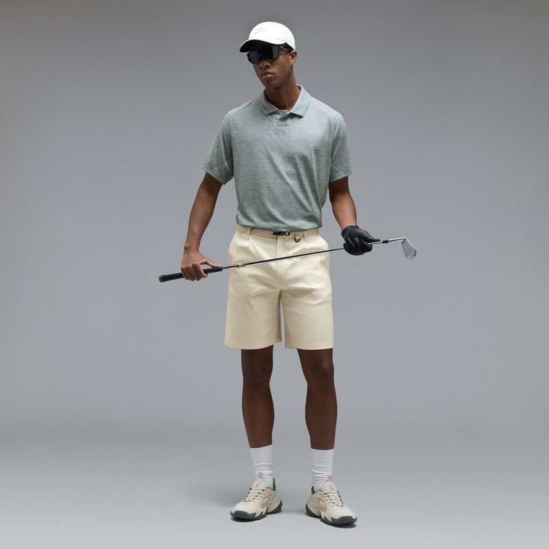 Oakley C1 Gradient heren polo, gradient faded green/white