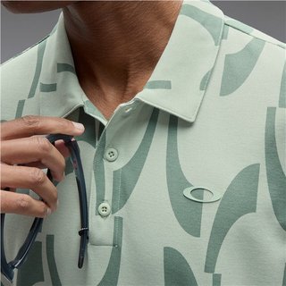 Oakley Tile O heren polo, faded green