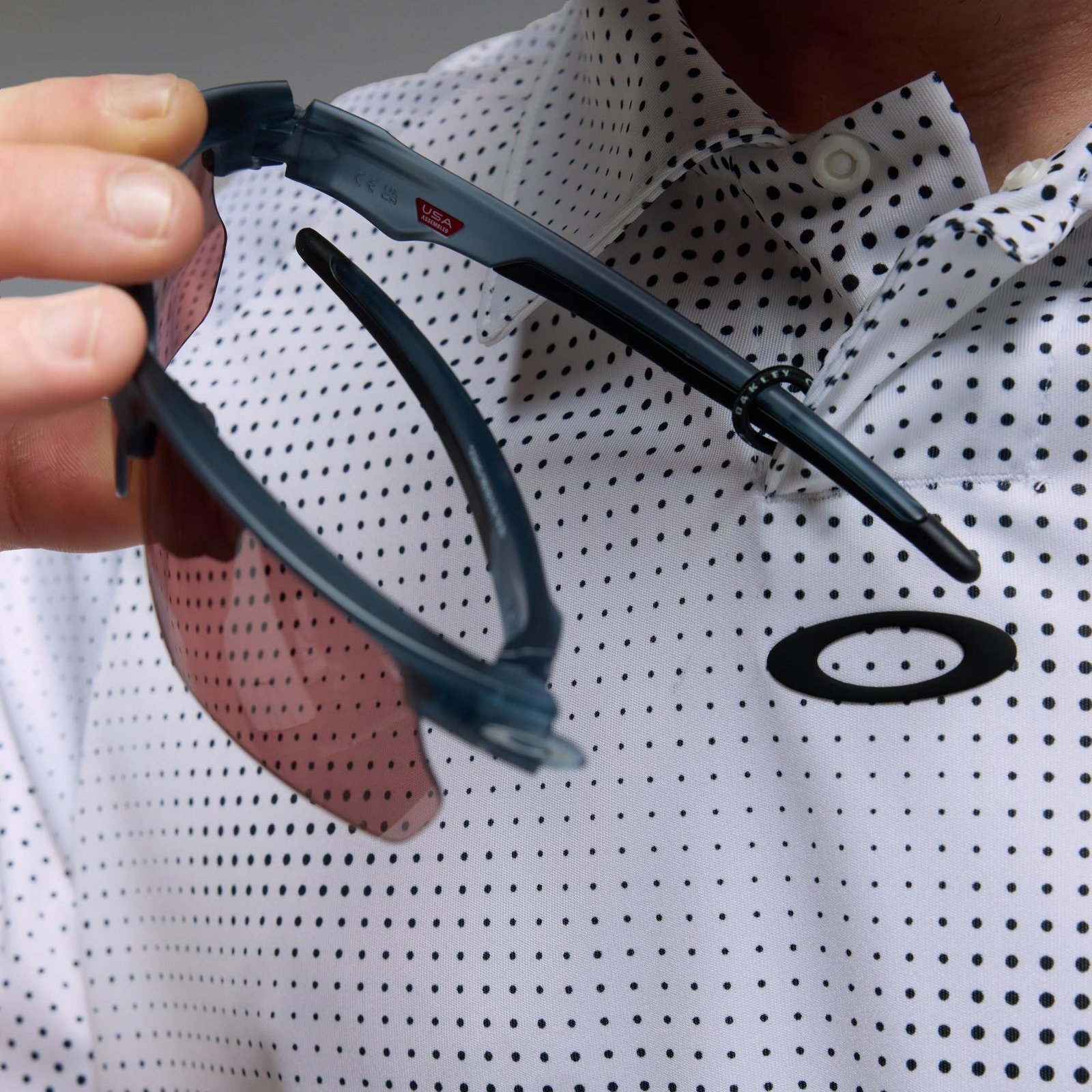 Oakley C1 Overcast heren polo, wit