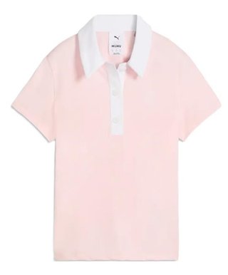 Puma X Mumu Crest dames polo, rose blossom