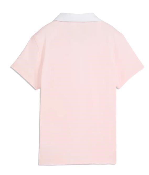 Puma X Mumu Crest dames polo, rose blossom