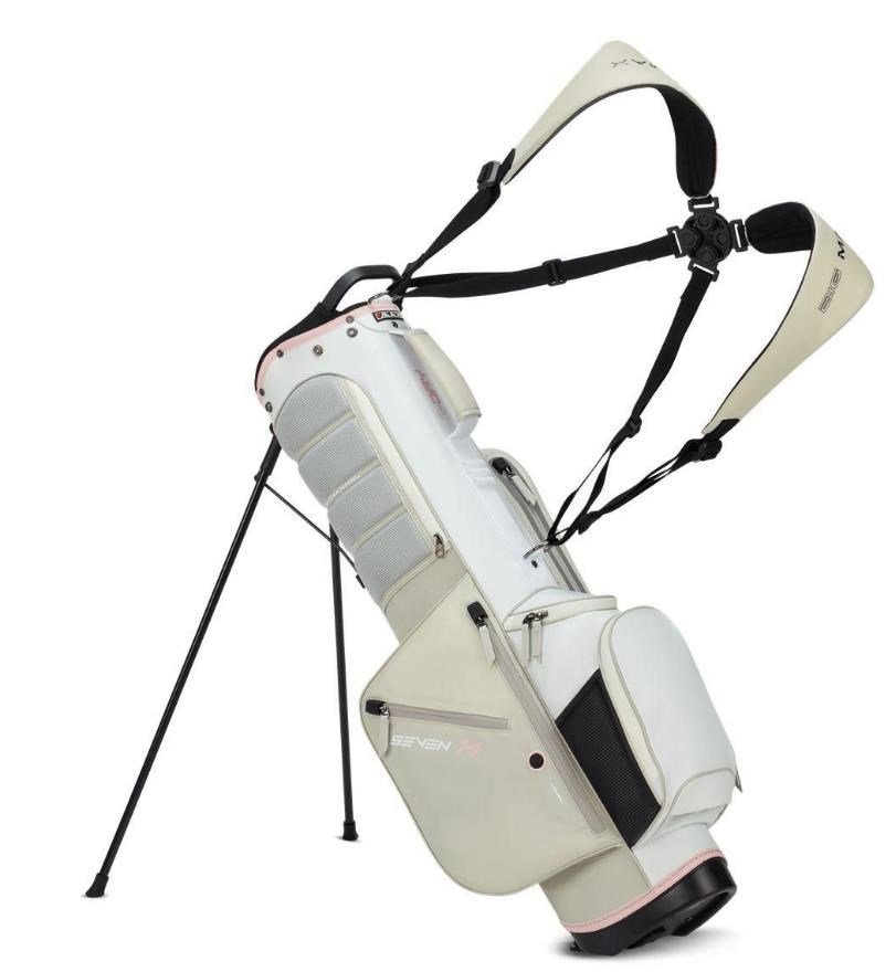 Big Max Aqua Seven H stand bag, wit/wit/roze