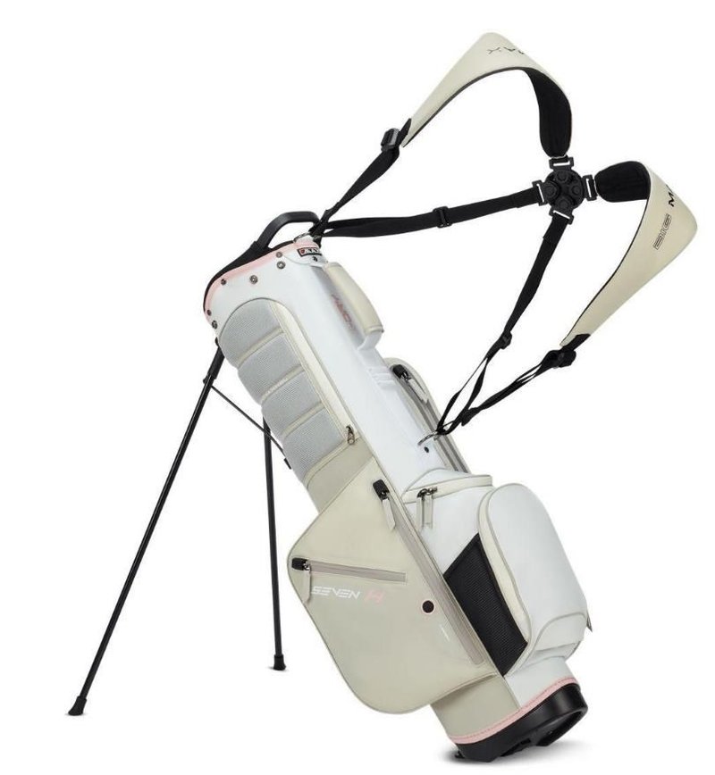 Big Max Aqua Seven H stand bag, wit/wit/roze