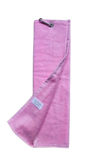 OEM Trifold golfhanddoek, roze