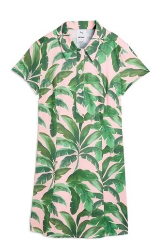 Puma X Mumu Palm dames jurk, rose blossom/opal green
