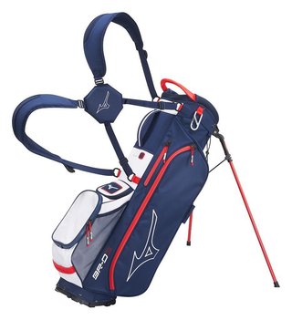 Mizuno BR-D3 stand bag, navy/red