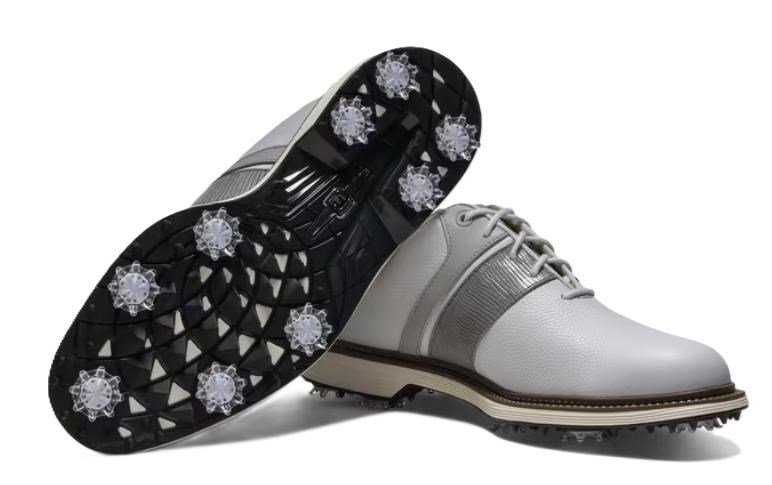 FootJoy Premiere Series Packard heren golfschoenen, wit/grijs