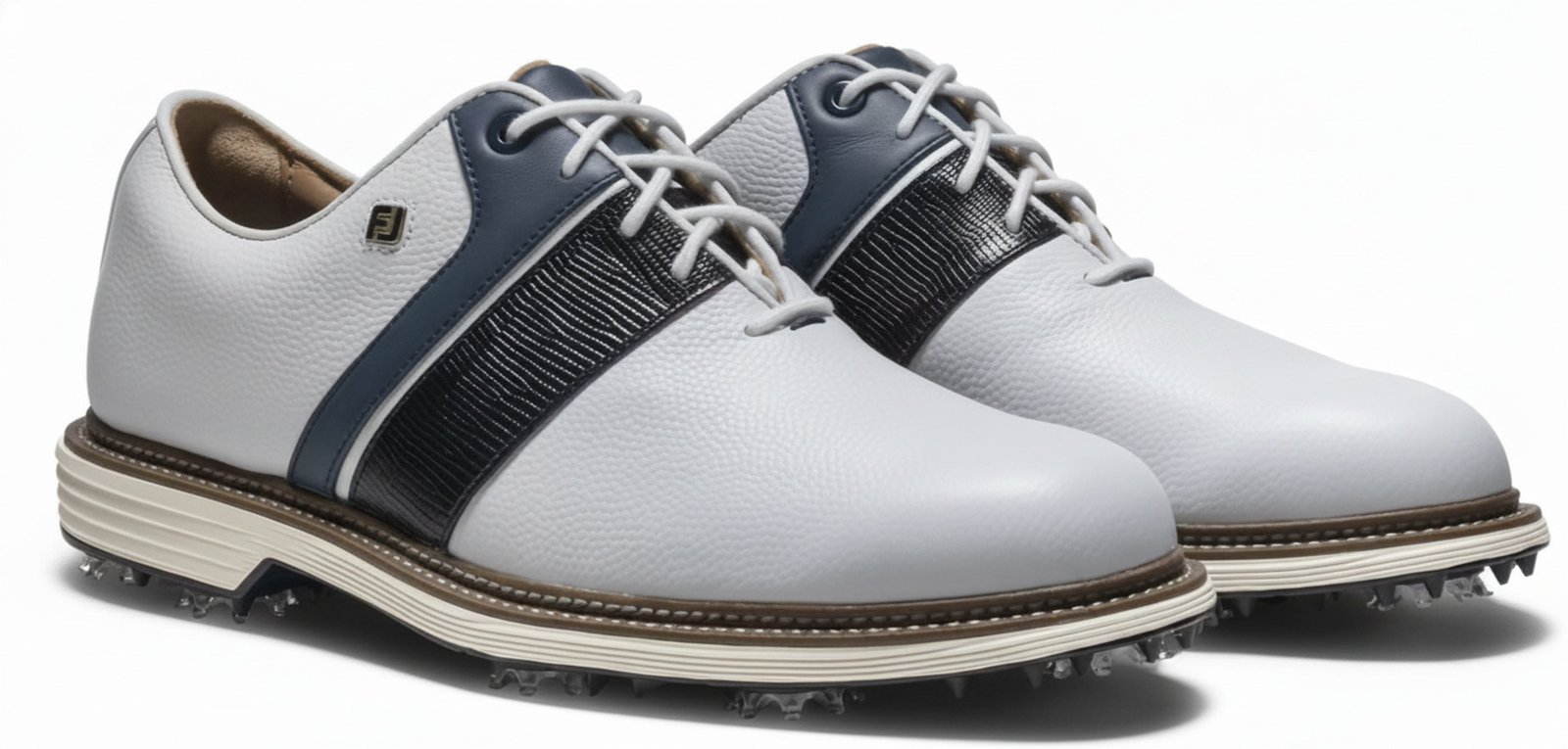 FootJoy Premiere Series Packard heren golfschoenen, wit/marine