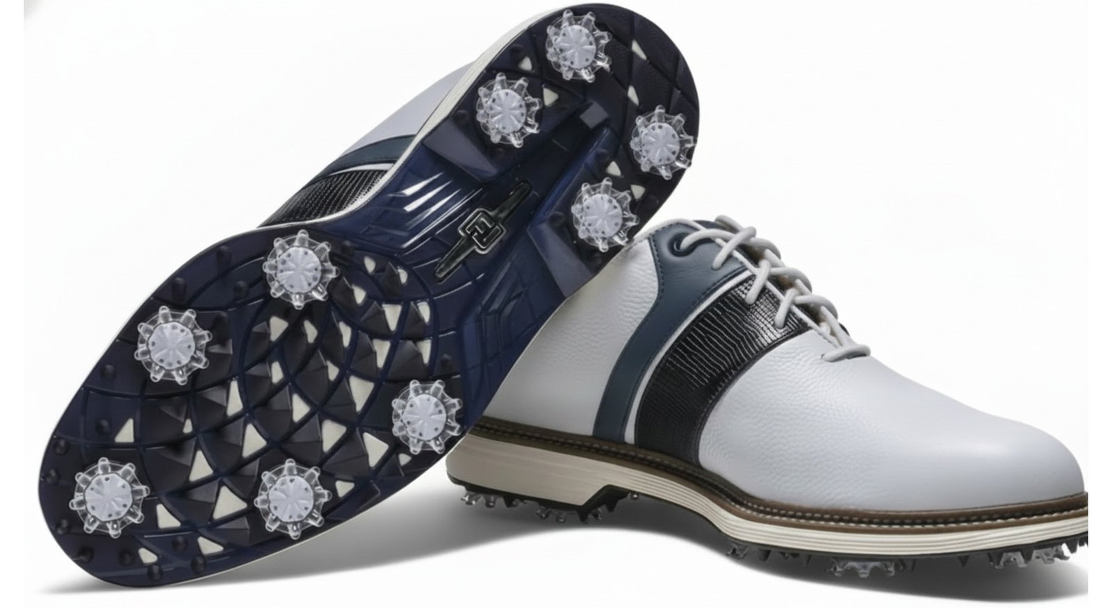 FootJoy Premiere Series Packard heren golfschoenen, wit/marine
