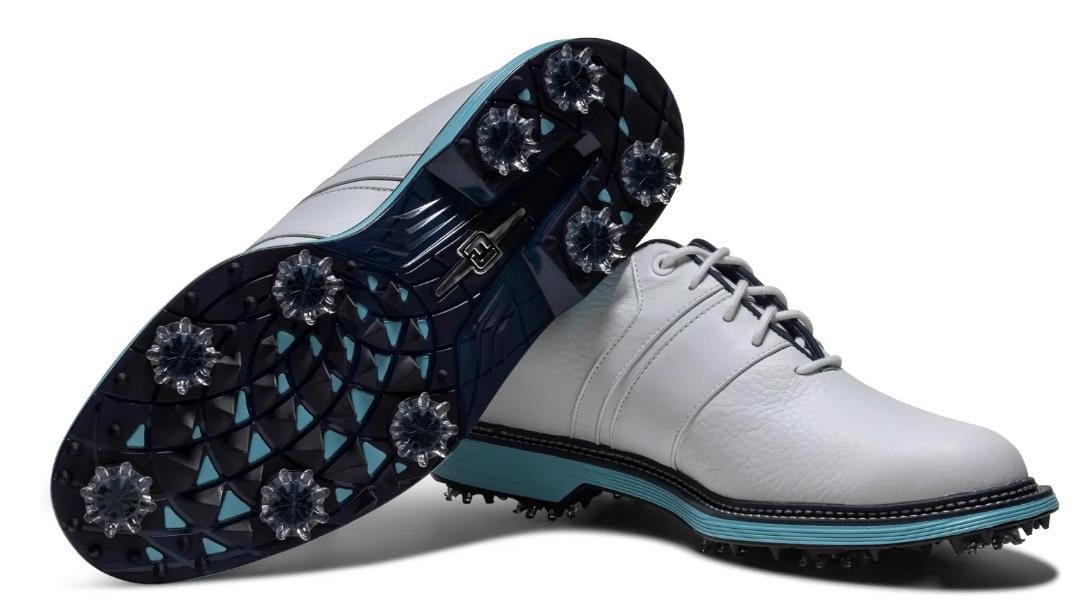 FootJoy Premiere Series Packard heren golfschoenen, wit/blauw