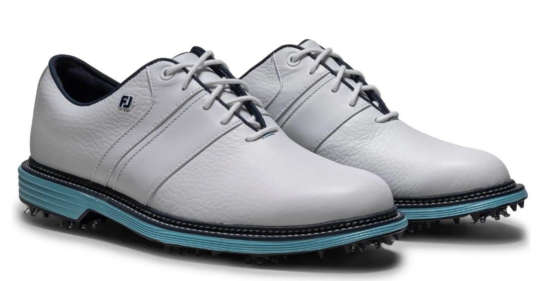 FootJoy Premiere Series Packard heren golfschoenen, wit/blauw