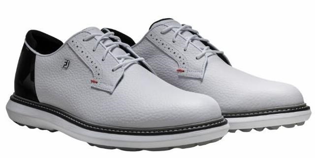 FootJoy FootJoy Traditions Spikeless heren golfschoenen, wit/zwart