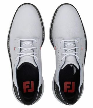FootJoy FootJoy Traditions Spikeless heren golfschoenen, wit/zwart