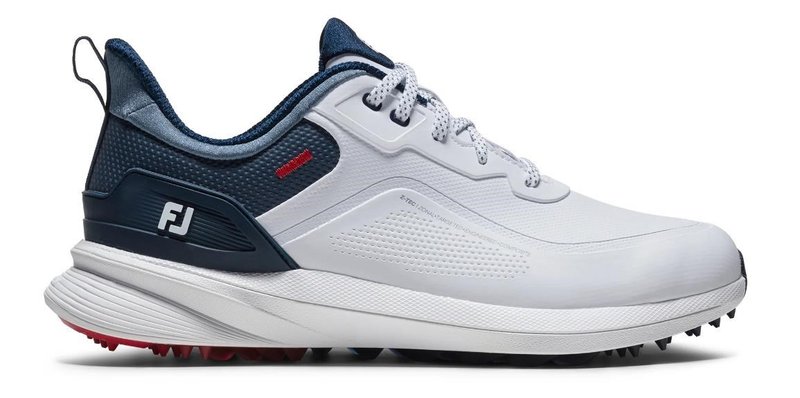 FootJoy Pro/SL heren golfschoenen, wit/blauw