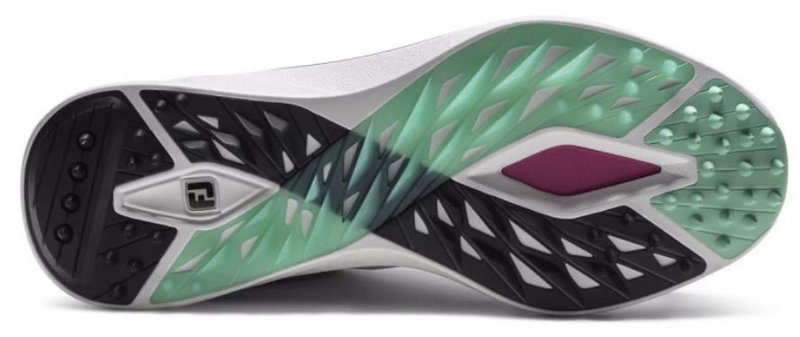 FootJoy Pro/SL heren golfschoenen, wit/zwart