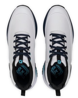 FootJoy Tour Rival heren golfschoenen, wit/blauw