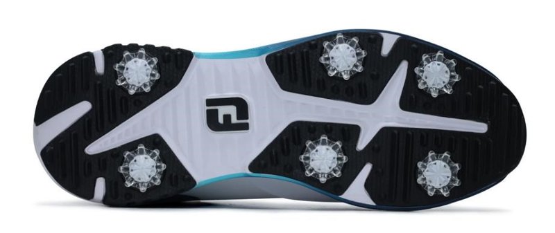 FootJoy Tour Rival heren golfschoenen, wit/blauw