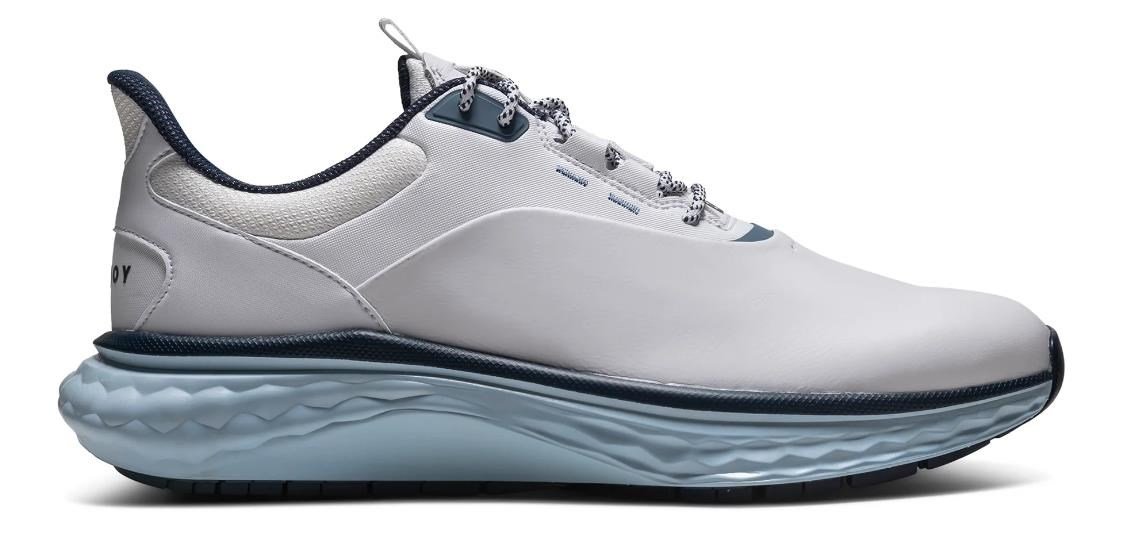 FootJoy Quantum heren golfschoenen, wit/blauw